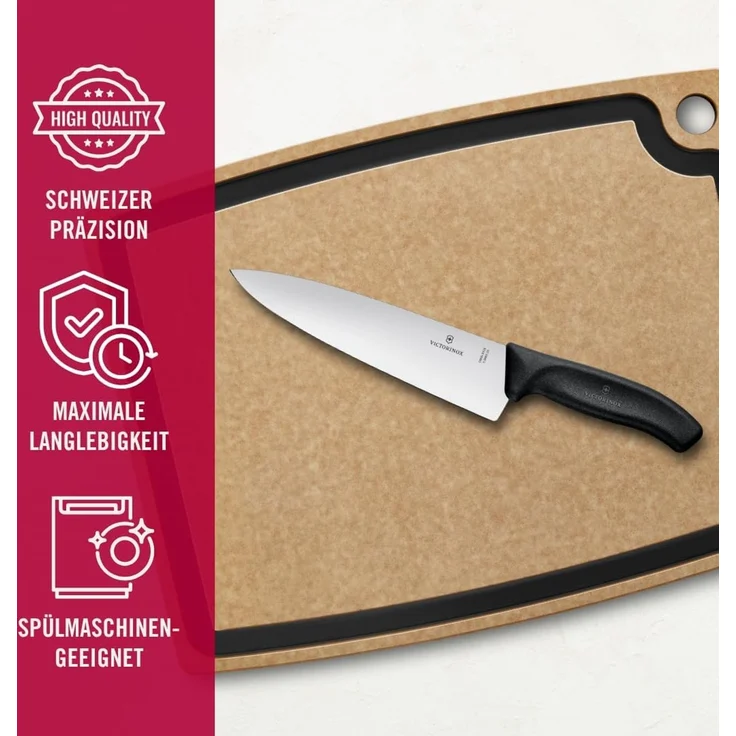 Victorinox Kochmesser 6.8063.20B Extra breites Tranchiermesser – Für präzises Tranchieren – Bild 5