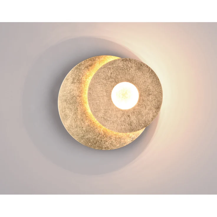 Trio Leuchten LED Wandleuchte Leano 6W, warmweiß goldfarbig Metall – Bild 6