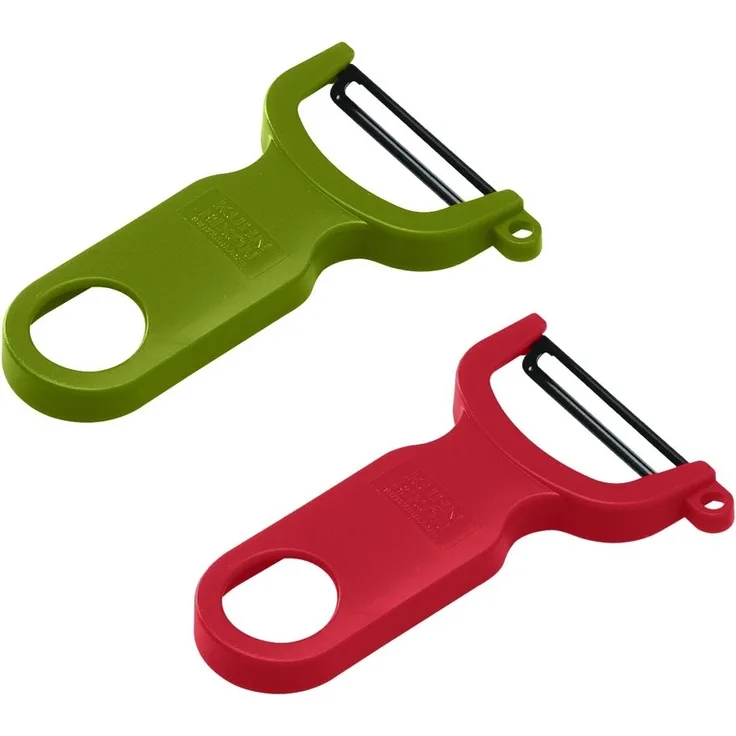 Kuhn Rikon Swiss Peeler Sparschäler-Set rot / grün 2-tlg.