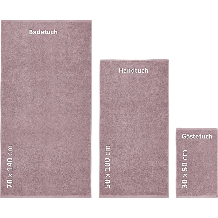 Beautex Handtuch Set Handtuch Set, Made in Europe, Frottier (Multischlaufen-Optik, Frottier Premium Set aus 100% Baumwolle 550g/m) – Bild 2