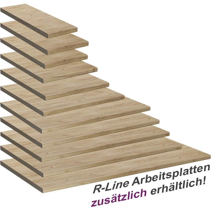 Küchenarbeitsplatte R-Line Goldkraft Eiche 40 cm Vicco – Bild 4