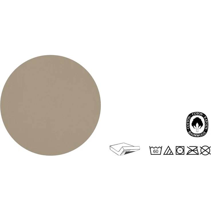 biberna Feinjersey-Spannbetttuch 0077144, taupe, 1x 60x120 cm - 70x140 cm – Bild 5