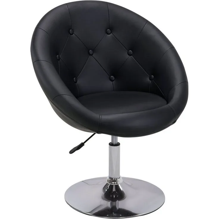 Duhome Loungesessel 509A, Cocktailsessel Clubsessel Schminktischstuhl Drehstuhl Höhenverstellbar