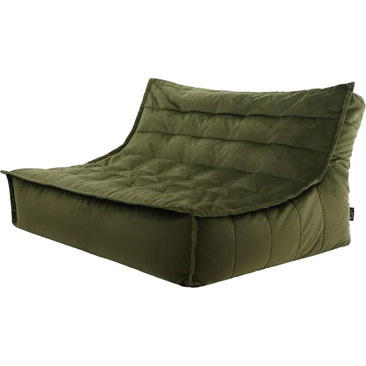 icon Sitzsack Sofa XXL aus Samt „Kota", 100x140x72cm, Made in Germany, für Erwachsene, XXL Sitzsack