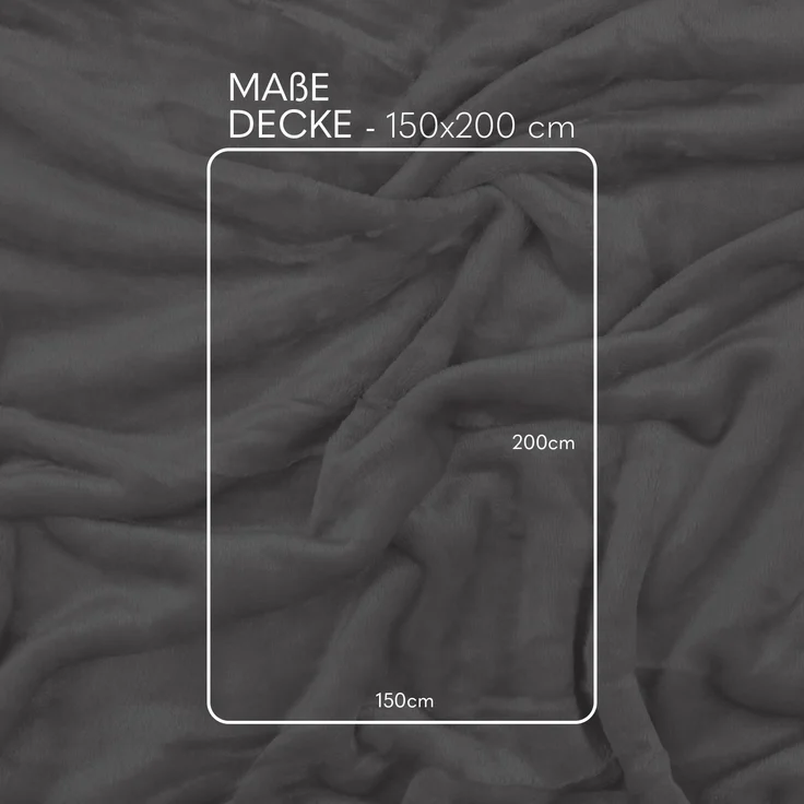 Kuscheldecke Cashmere Touch 150x200cm ( Silber ) Flauschige Wohndecke für Sofa, Couch und Bett, Tagesdecke OEKO-TEX - Sofaüberwurf – Bild 3