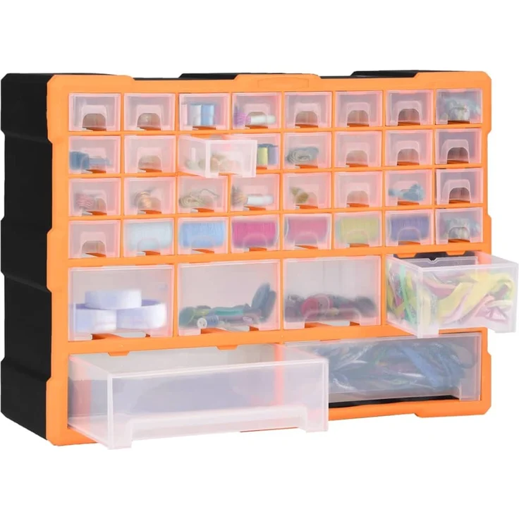 vidaXL Multi-Schubladen-Organizer mit 38 Schubladen 52x16x37,5 cm 147577 – Bild 7