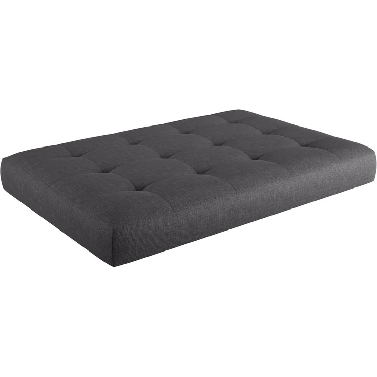 sunnypillow Palettenkissen Palettenauflage Palettenpolster Palettensofa Sitzkissen Rückenlehne gesteppt Sitzkissen 120 x 80 x 15 cm Grey