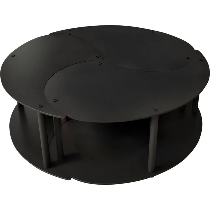 Skye Decor 'Yin Yang 3 70 - Black' Couchtisch-Set, Schwarz, 70 x 38 x 70 cm – Bild 6