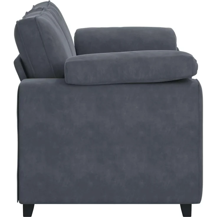 vidaXL Zweisitzer-Sofa Dunkelgrau 160x77x82 cm Samt 4105258 – Bild 6