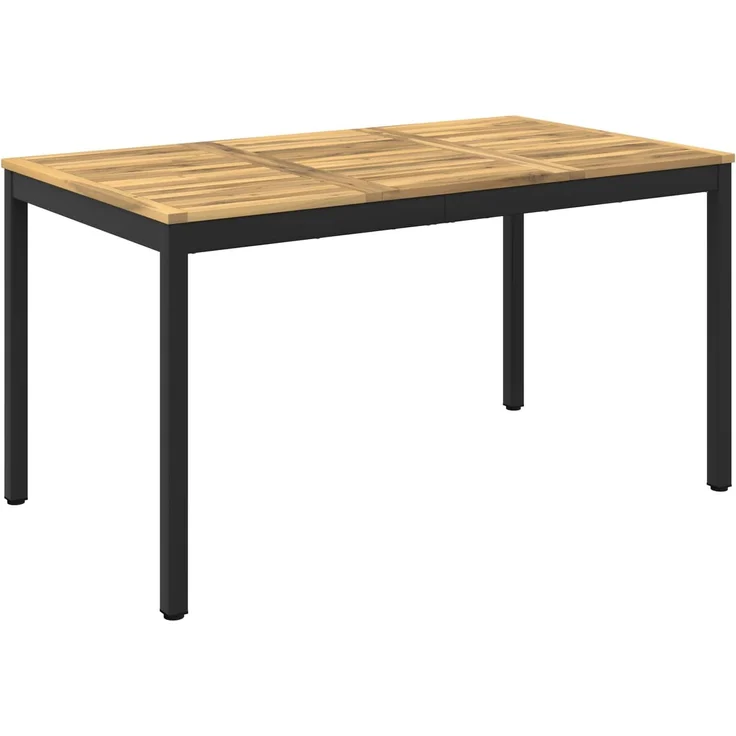 vidaXL Gartentisch NAARDEN Weiß gewaschen und Schwarz 901764 – Bild 2