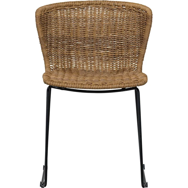 Gartenstuhl Wings aus Rattan-Seil, modern, 2er-Set, Natur, für Innen und Außen – Bild 3