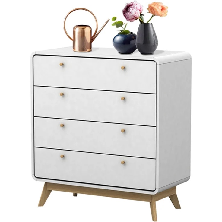 Kommode >Janne< in Weiß - 80x88x39cm (BxHxT) – Bild 7