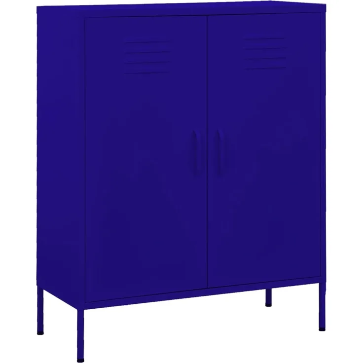vidaXL Lagerschrank Marineblau 80 x 35 x 101,5 cm Stahl [336163]