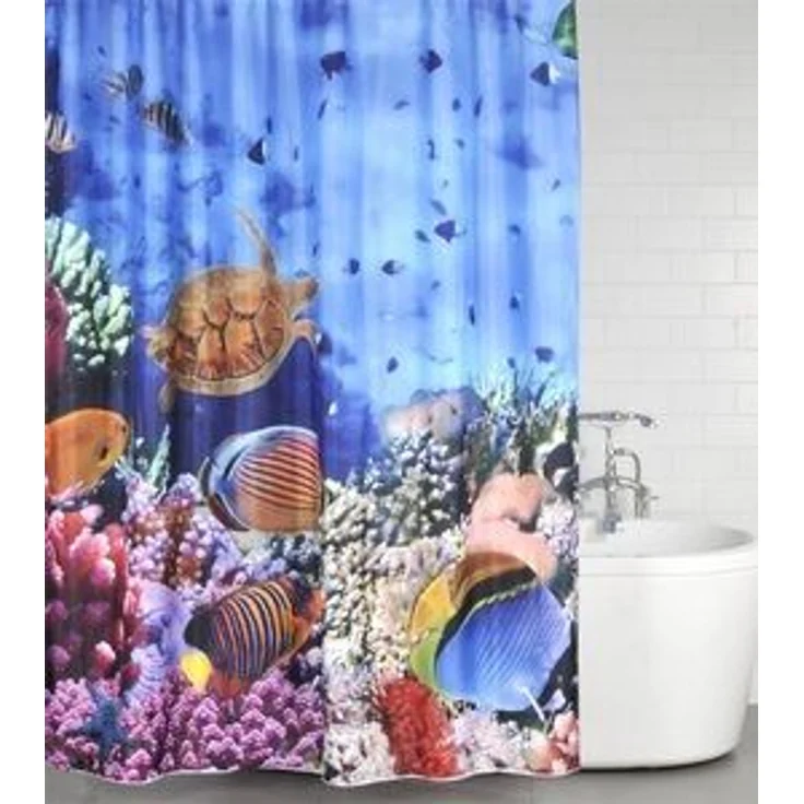 Sanilo Duschvorhang Ocean 180 x 200 cm, 100% wasserdicht, Anti-Schimmel-Effekt, hochwertige Qualität – Bild 6