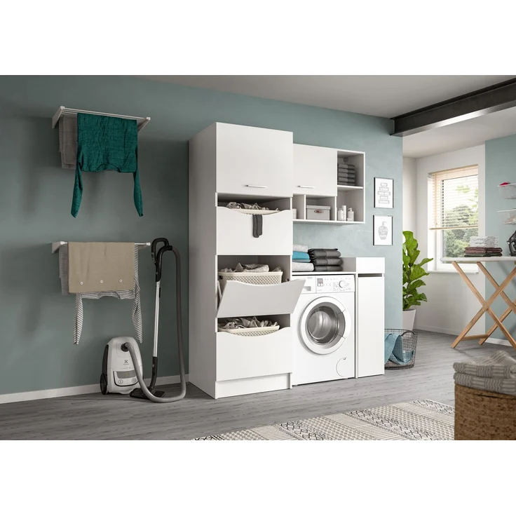 Hängeschrank (B/H/T: 95x64x34 cm) in weiß Nachbildung – Bild 5