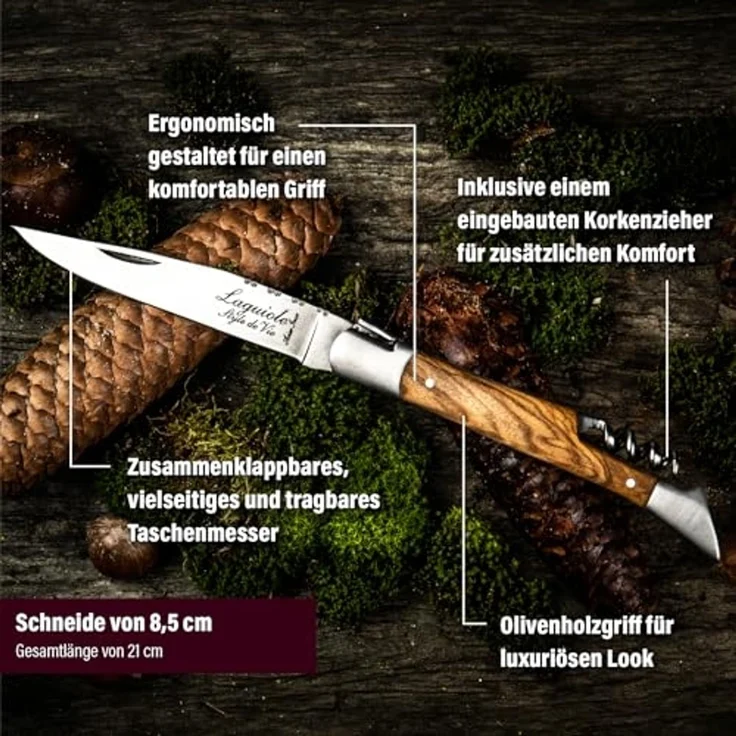 Taschenmesser mit Korkenzieher Laguiole – Bild 5