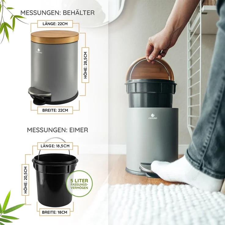 Exitoso Mülleimer Exitoso 5L Mülleimer – Bild 4