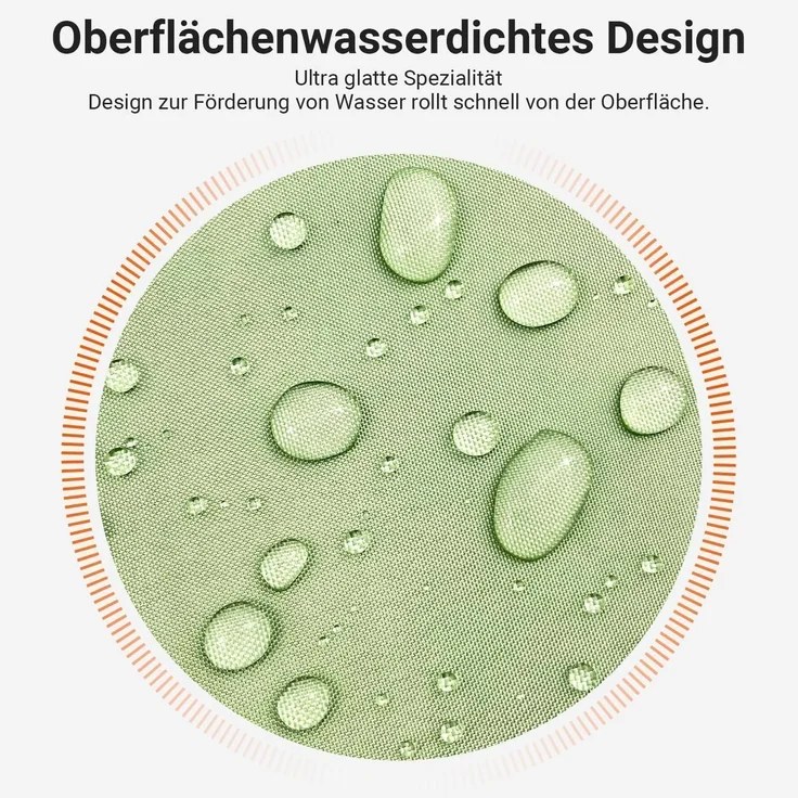 Duschvorhang 180x200 Polyester 12 Ösen Grünes Lächeln 180 x 200 cm – Bild 3