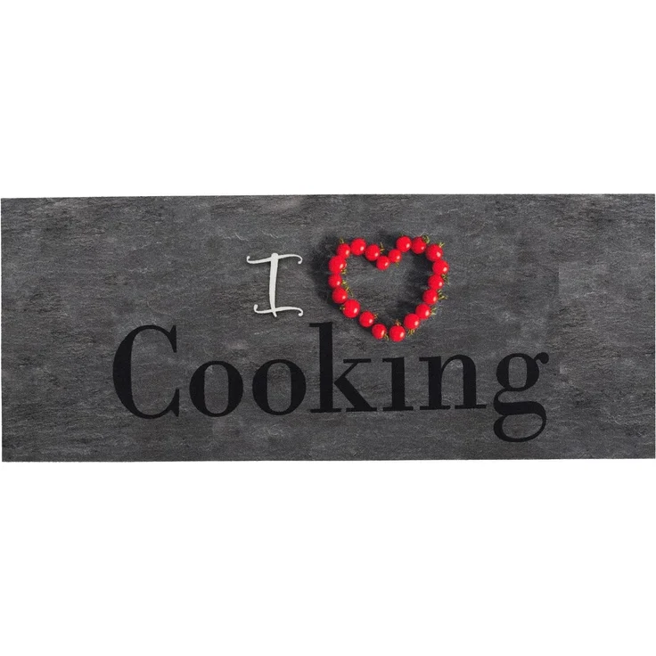 Pergamon Küchenläufer Küchenläufer Teppich Trendy I Love Cooking, Rechteckig, Höhe: 5 mm – Bild 5