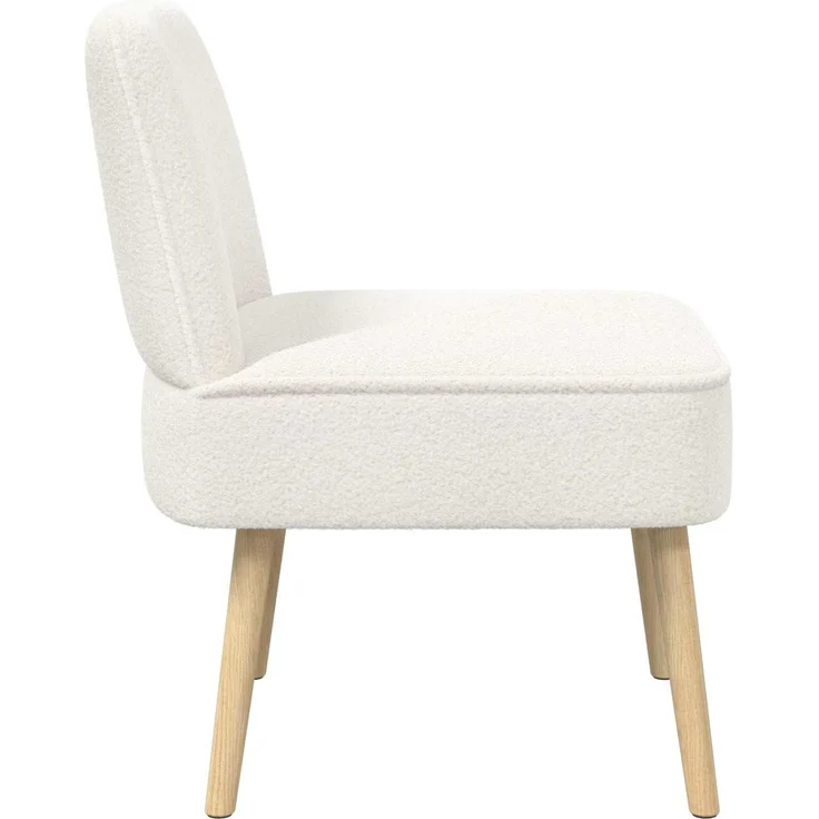 vidaXL Schlafsessel Creme Bouclé 42050539 – Bild 4