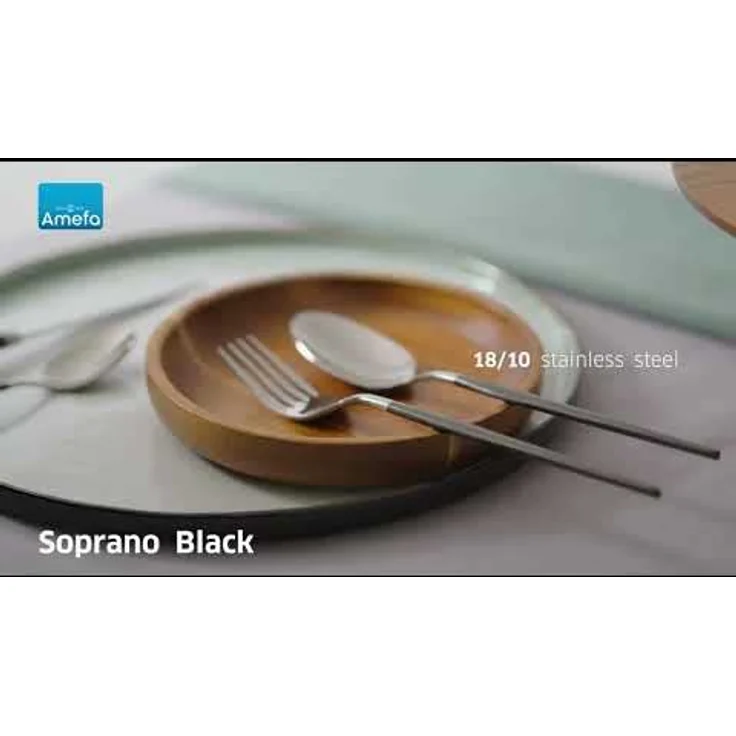Amefa SOPRANO Besteckset 16-teilig PVD schwarz mattiert – Bild 6