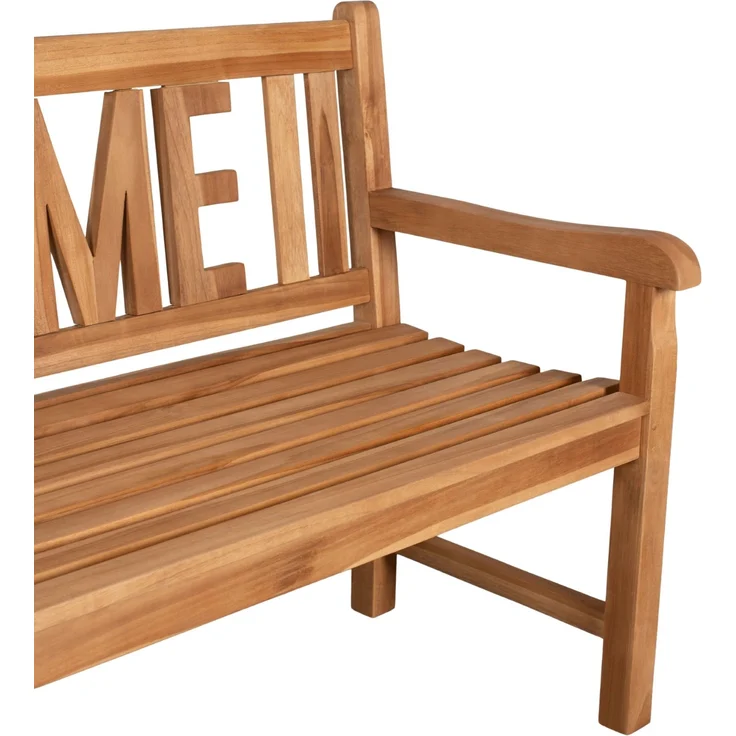Teakholz Gartenbank HOME 120 cm – Bild 4