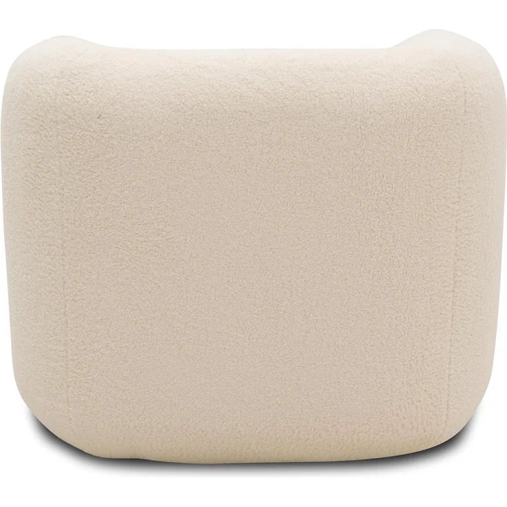 DOMO. collection Sessel 800012, Polstersessel, organische Form, gepolsterte Rückenlehne, Rücken in Oberstoff, Armsessel, Cocktailsessel, Loungesessel, 90 x 86 x 71 (BxTxH), creme – Bild 5