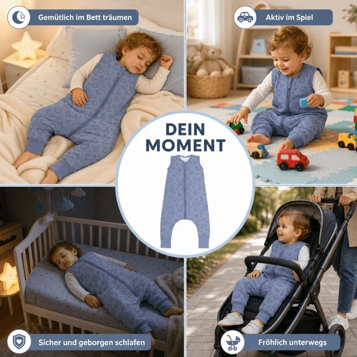 Fillikid Sommerschlafsack mit Beinen Exklusiv – Bild 8