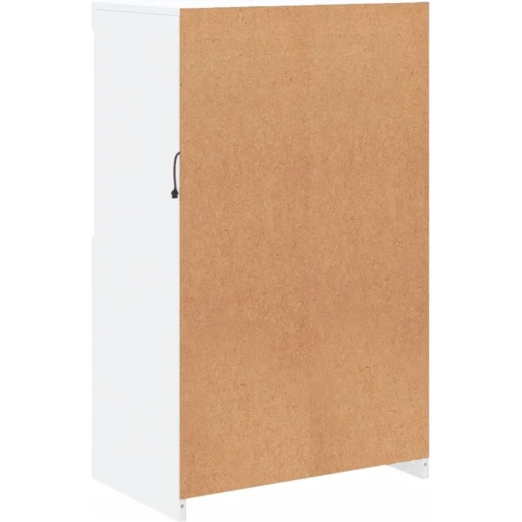 vidaXL Sideboard mit LED-Leuchten Weiß 60,5x37x100 cm 836665 – Bild 7