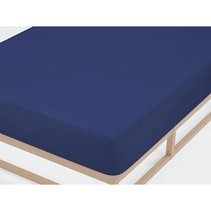 Castell Jersey-Stretch-Spannbetttuch 0077113, dunkelblau, 1x 180x200 cm - 200x200 cm – Bild 3