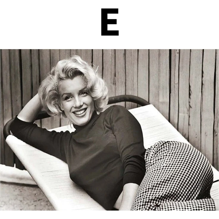 Poster Marylin Monroe · Wandbilder Wohnzimmer & Schlafzimmer · Deko Print Bilder · ohne Rahmen - E / 60x90cm