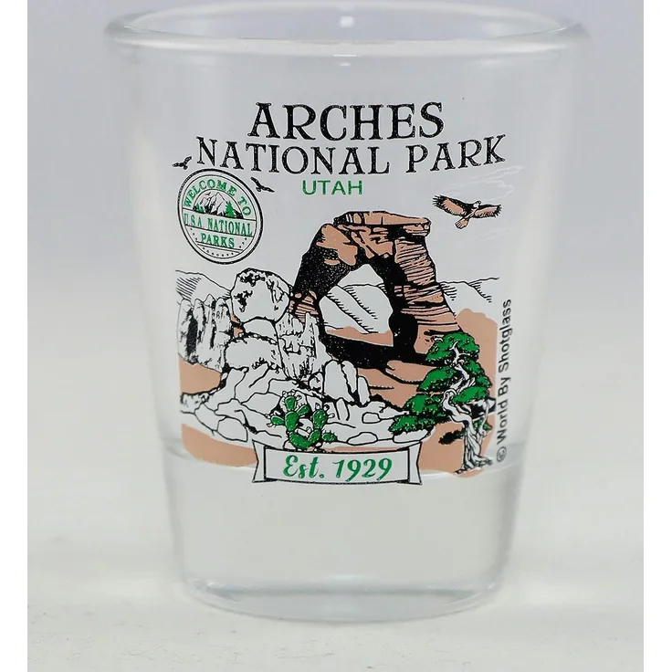 Arches Utah National Park Series Schnapsglas