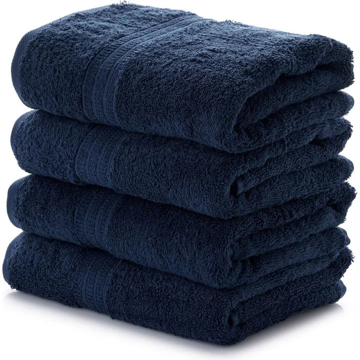 Mijolnir 'List - Dark Blue HC' Handtuchset (4-teilig), Dunkelblau, 50 x 90 cm – Bild 2