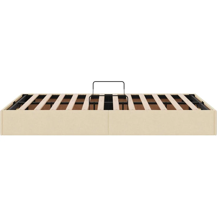 vidaXL Ottoman Bettgestell mit Speicher Creme 120 x 200 cm Stoff 3442818 – Bild 8