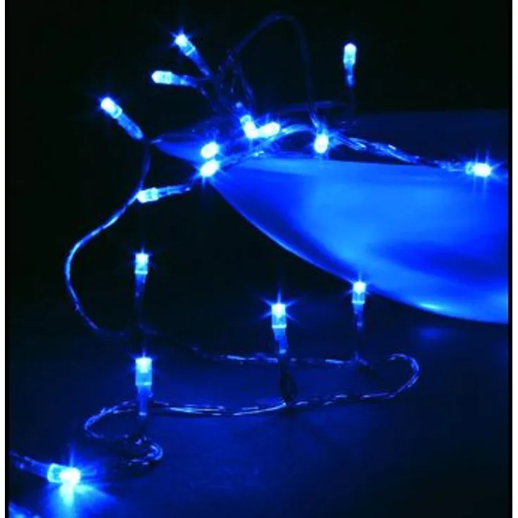 Nipach LED-Lichterkette BI11571 10er LED Lichterkette blau