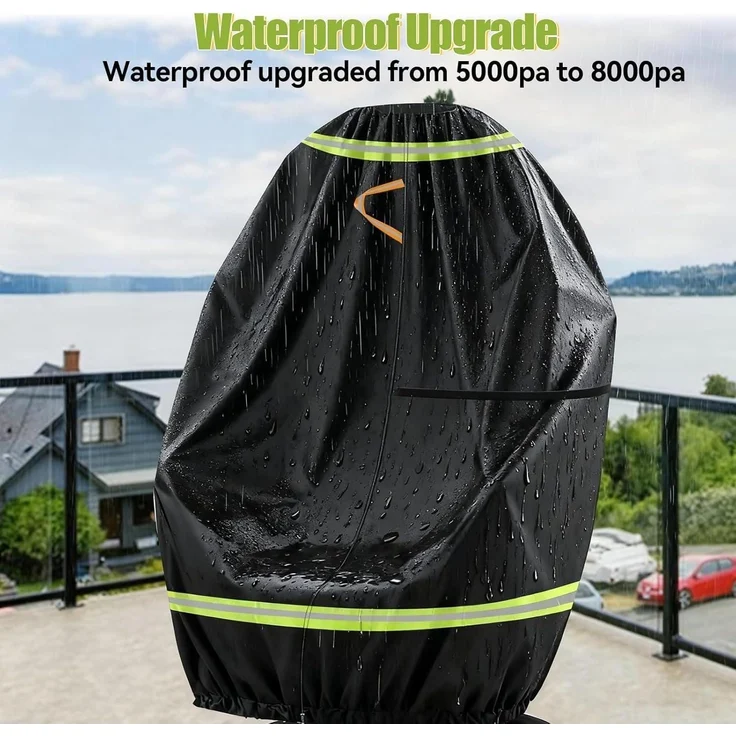 Eierstuhl Abdeckung 420D Oxford Wasserdicht UV Schutz 230x200cm – Bild 7