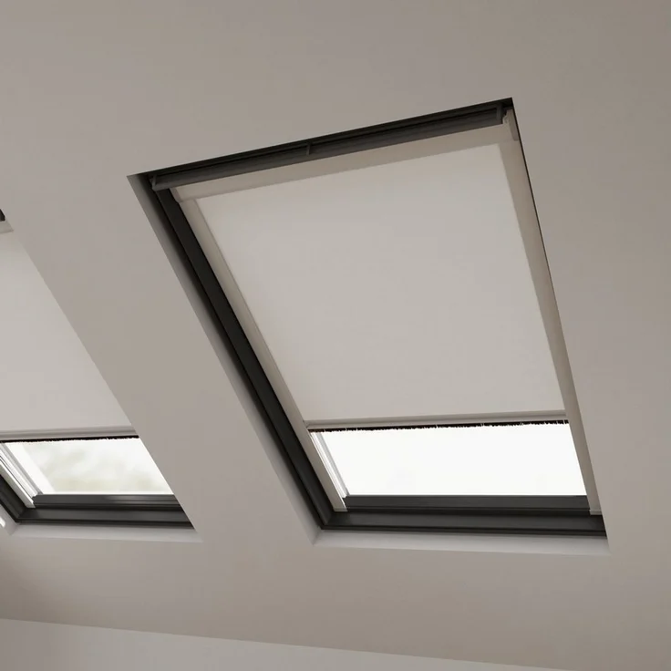 Dachfensterrollo Verdunklungsrollo Weiß - Verdunklung - Kompatibel mit VELUX FK06, Cocoon Home, verdunkelnd, Thermobeschichtet, Einfache Montage, 100% Verdunkelnd, Stufenlos – Bild 2