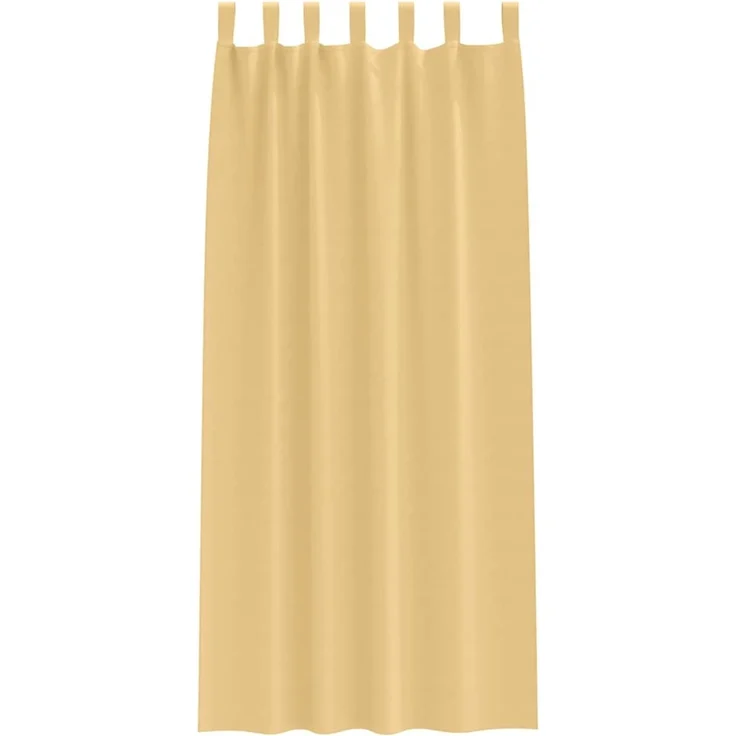 vidaXL Verdunkelungs-Vorhänge mit Ringen 2 pcs Beige 245 x 140 cm 4107536 – Bild 3