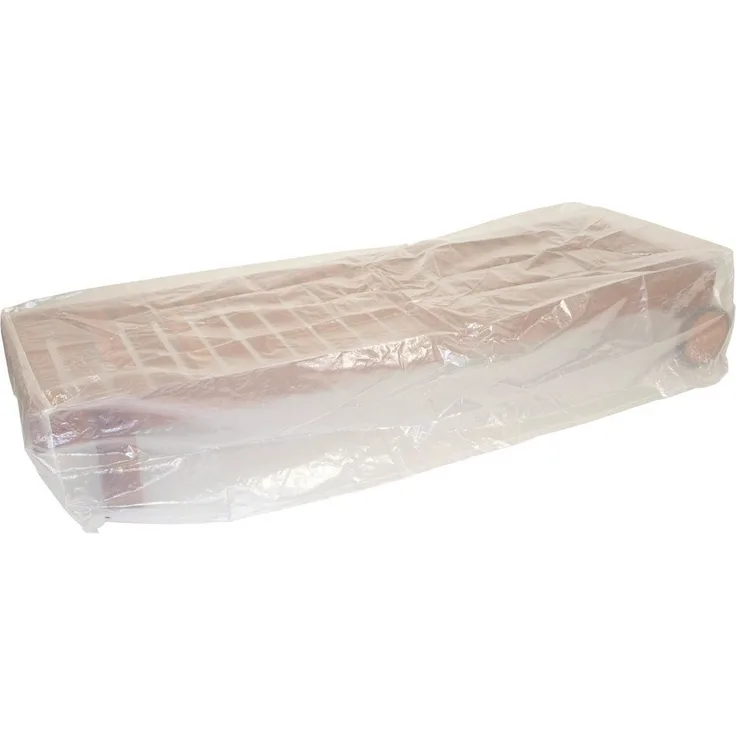 Abdeckhaube Sonnenliege 200x75 cm, PE transparent