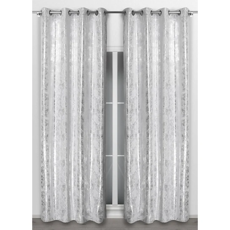 Beautex Vorhang Vorhang mit Ösen 140x260 cm blickdicht verdunkelung Gardine, Stardust (1 St), Ösen, blickdicht – Bild 5