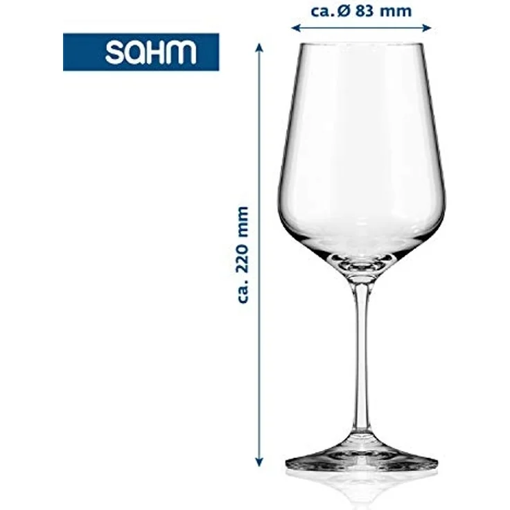 SAHM Weißweinglas Weingläser Weisswein Set 6 Stk - Weissweingläser 360ml, Edles Glas – Bild 4