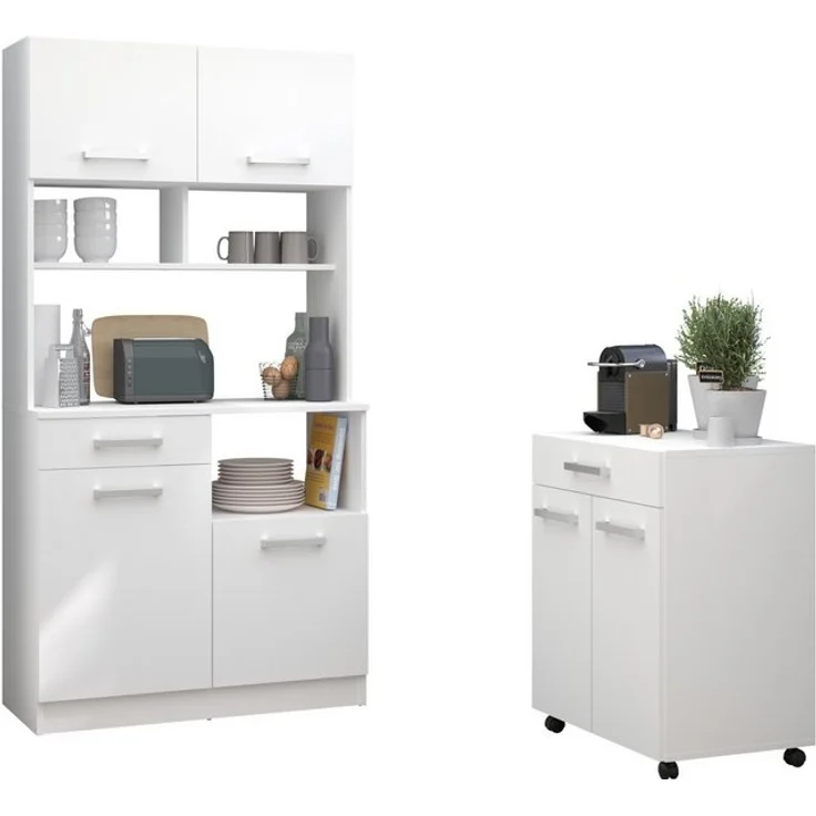 Buffet - Schrank von Parisot - Uno 2 in Weiß – Bild 4