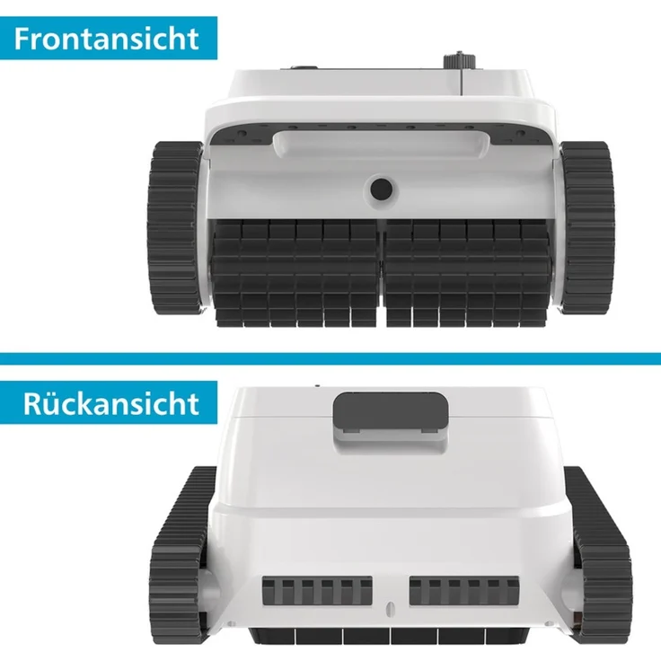 EVERCROSS BOT U8 Poolroboter Wand und Boden, Intelligenter Navigation, 120 Min Akkulaufzeit, Kabellos Poolsauger bis 200m² Pools (Weiß) – Bild 9
