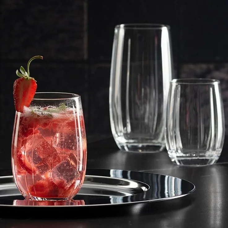 Hermia Concept 'PB-420405' Gläser-Set (6-teilig), Transparent, 6,6 x 6,6 x 11 cm, 380 ml