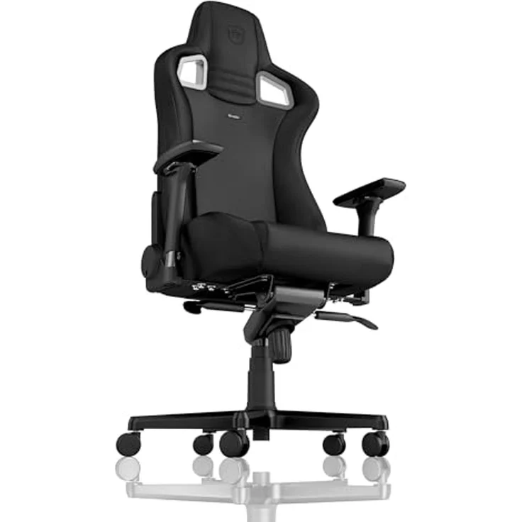 noblechairs Epic Gaming Stuhl - Bürostuhl - Schreibtischstuhl - Hybrid-Kunstleder - Inklusive Kissen - Black Edition – Bild 5