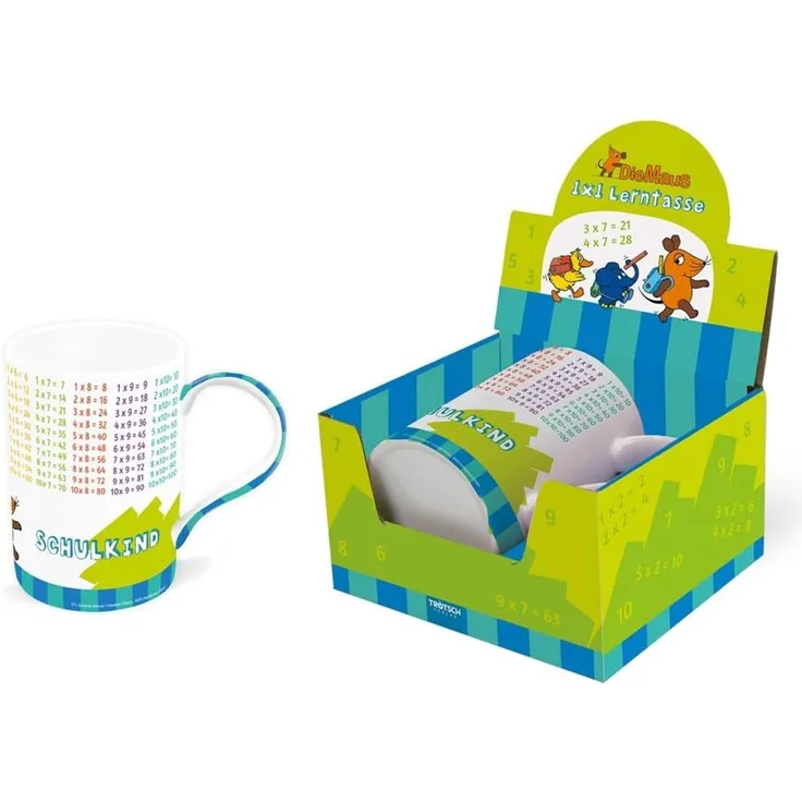 Trötsch Verlag Tasse Trötsch Die Maus Lieblingstasse Lerntasse 1x1 Die Maus: Aus Porzell