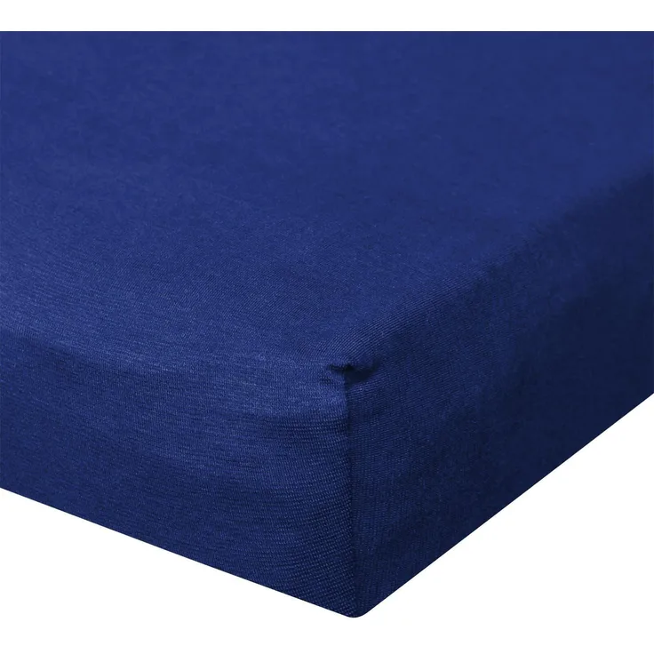 BettwarenShop Jersey Spannbetttuch Ultra-Stretch|90x200 - 100x220 cm| königsblau