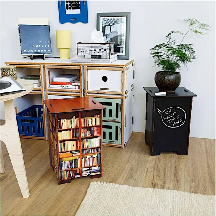 Werkhaus Photohocker SH8244 Bücherregal 295 x 295 x 420 mm – Bild 3