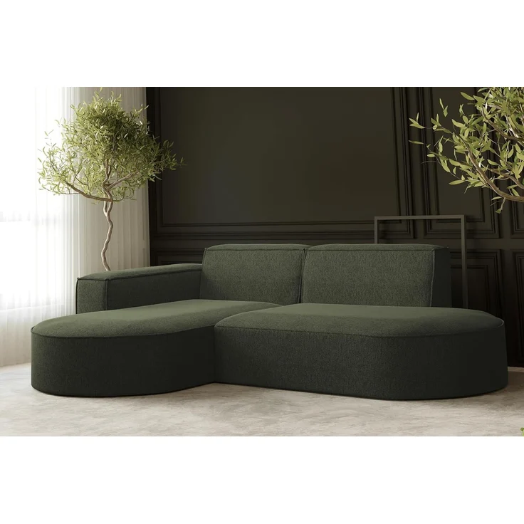 Kaiser Möbel Ecksofa Designer MODENA STUDIO L stoff Poso, Neve, Quelle – Bild 3