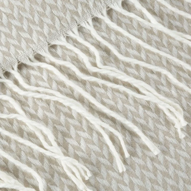 Wohndecke Acryl-Decke mit Fransen 130 x 170 cm – 100 % Acryl, Eurofirany, designvolle und pflegeleichte Kniedecke – Bild 3